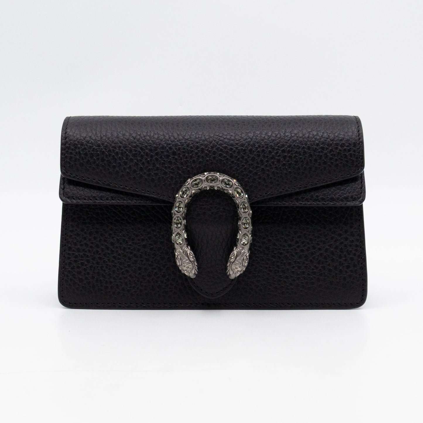 Gucci Dionysus Super Mini Black Leather