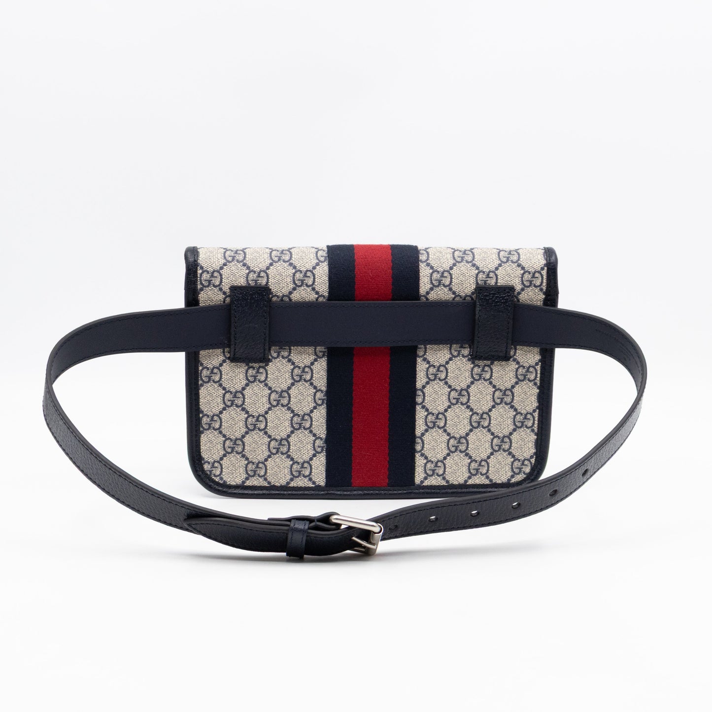 Gucci Ophidia Small Belt bag GG Supreme Navy Leather 85/34