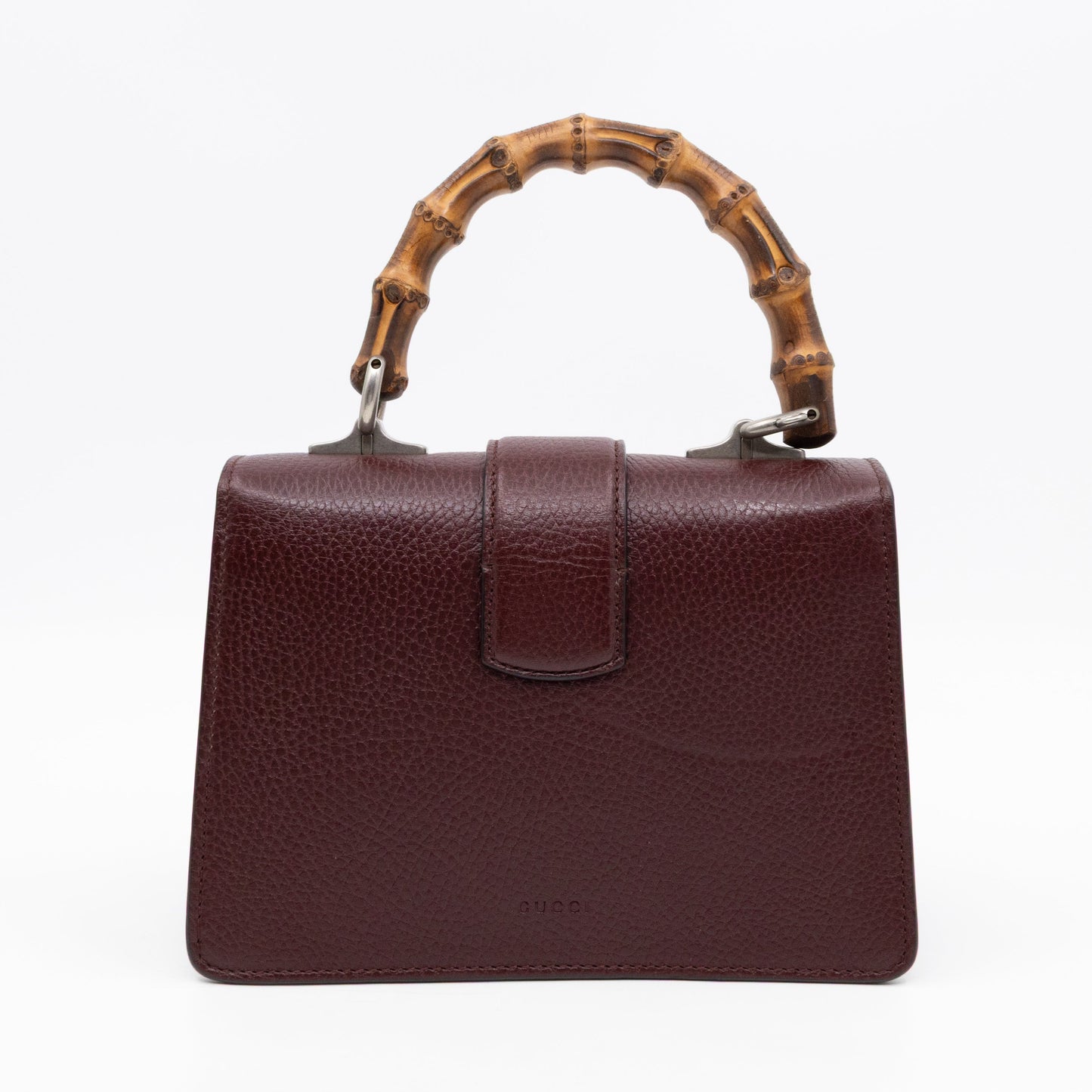 Gucci Dionysus Mini Bamboo Top Handle Burgundy Leather