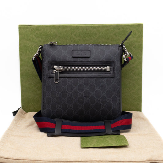 Gucci Small Messenger GG Supreme Black