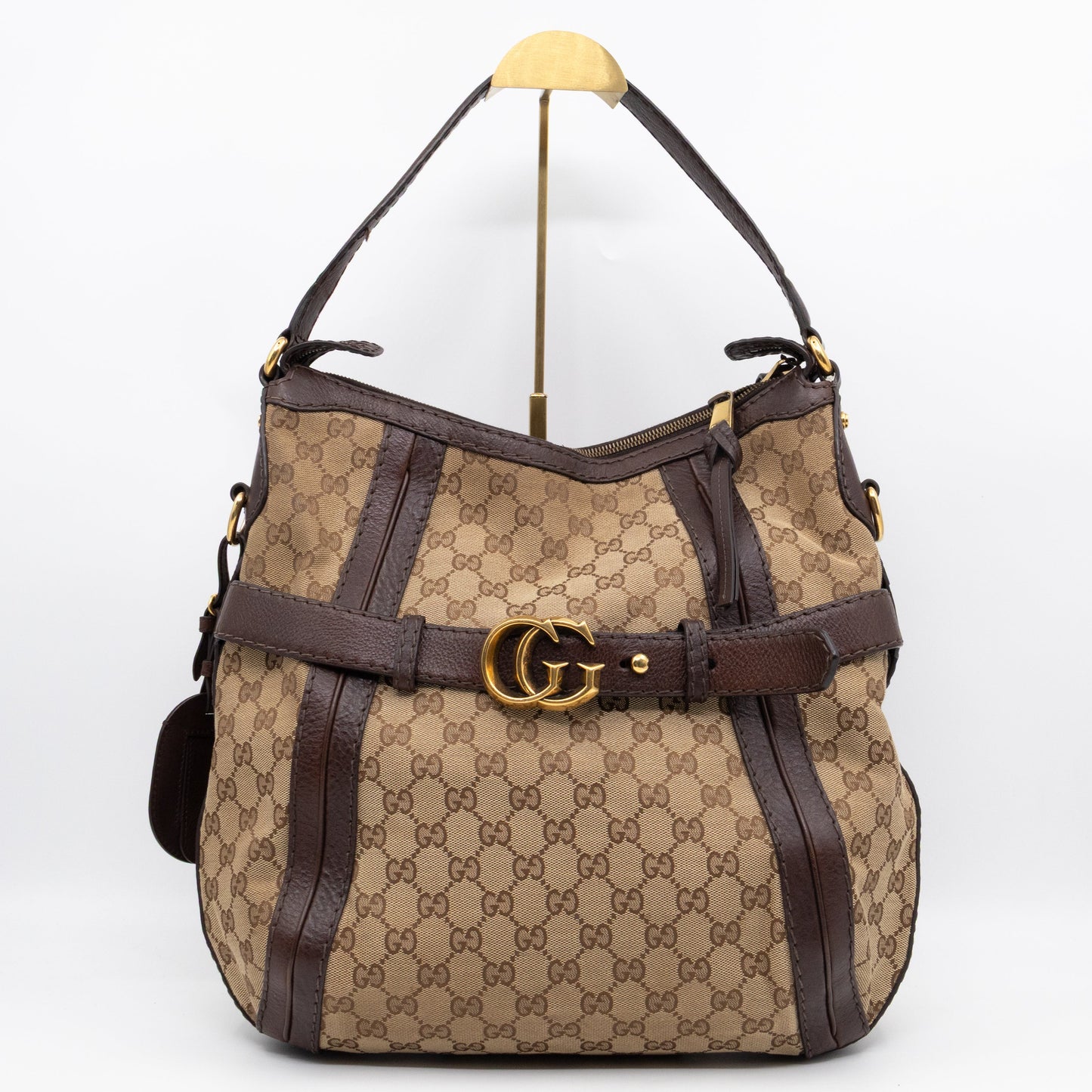 Gucci GG Running Hobo Bag Brown