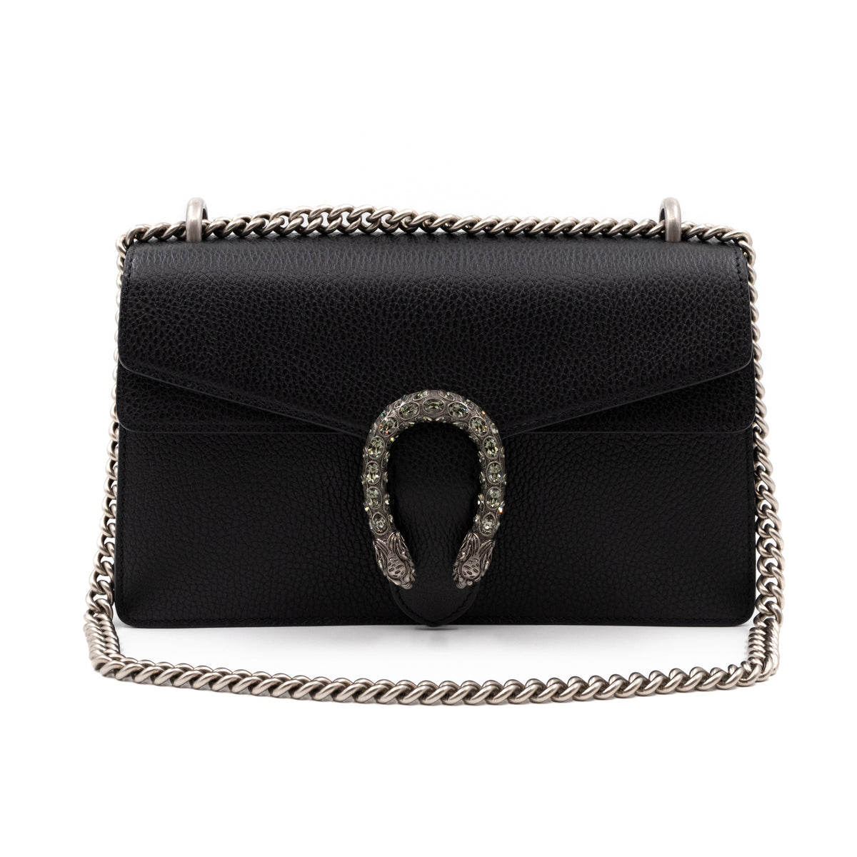 Dionysus Small Black Leather
