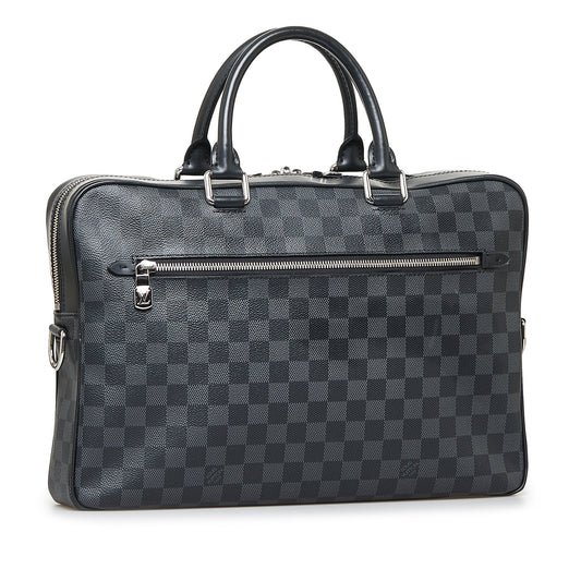 LOUIS VUITTON Damier Graphite Porte Documents Business PM Business Bag