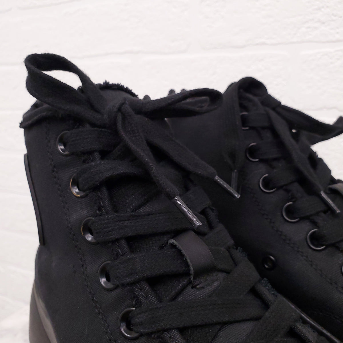 R13 BLACK 'KURT' HIGH TOP SNEAKERS - SIZE 11