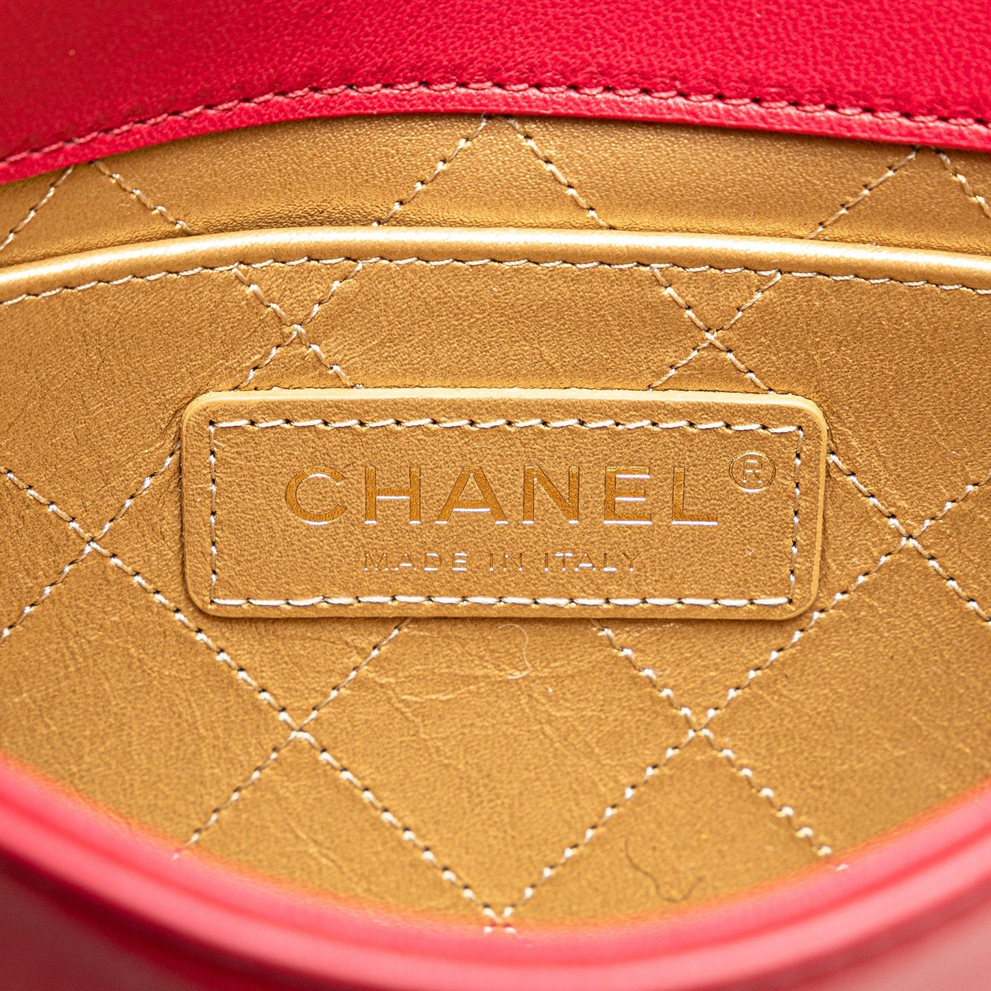 Red Chanel Lambskin Lucky Charms Flap Crossbody