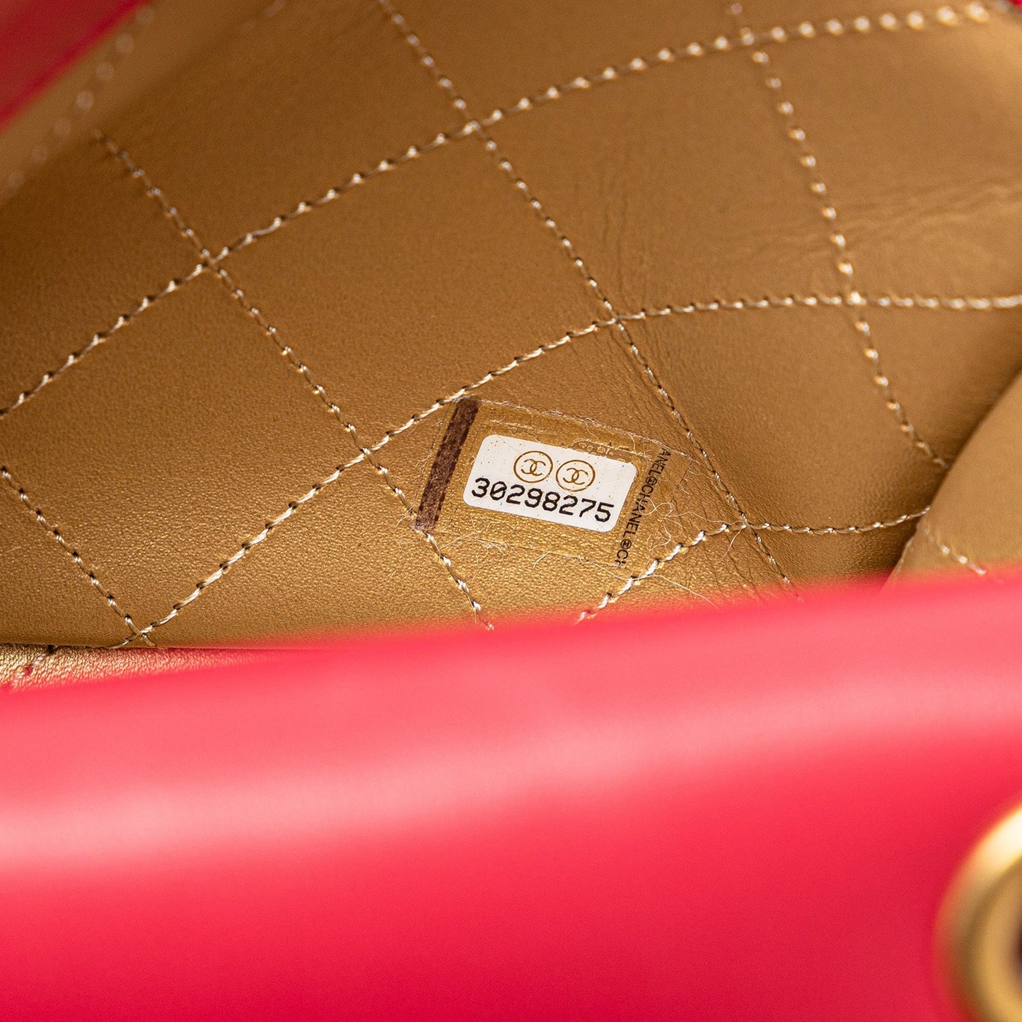 Red Chanel Lambskin Lucky Charms Flap Crossbody