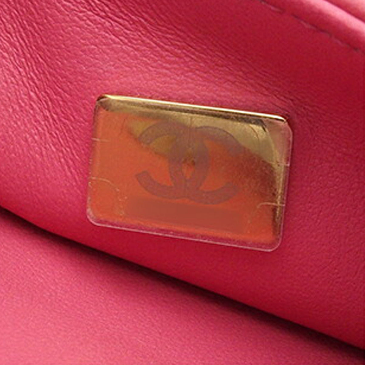 Pink Chanel Mini Quilted Caviar Top Handle Flap Satchel