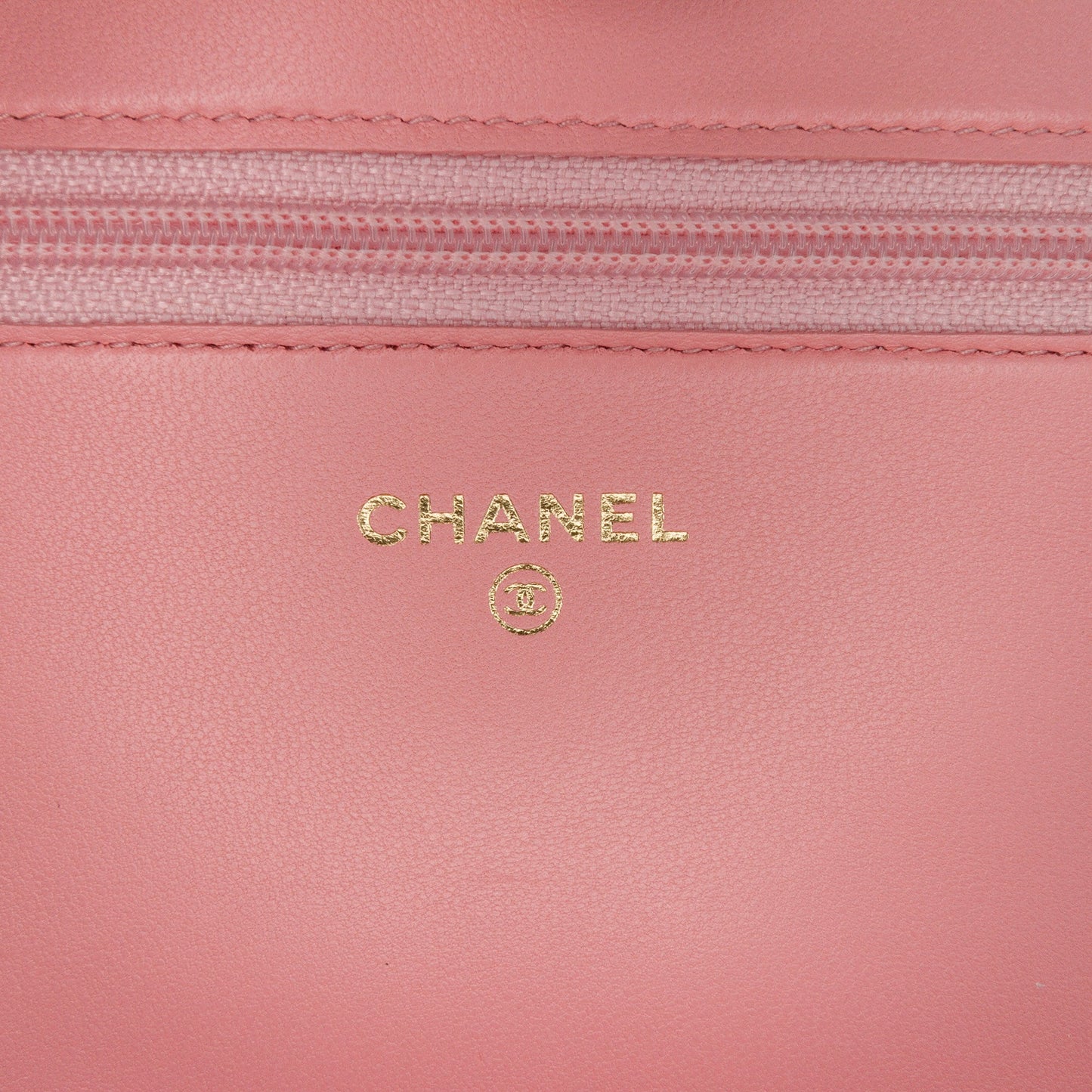 Pink Chanel Lambskin Boy Wallet On Chain Crossbody Bag