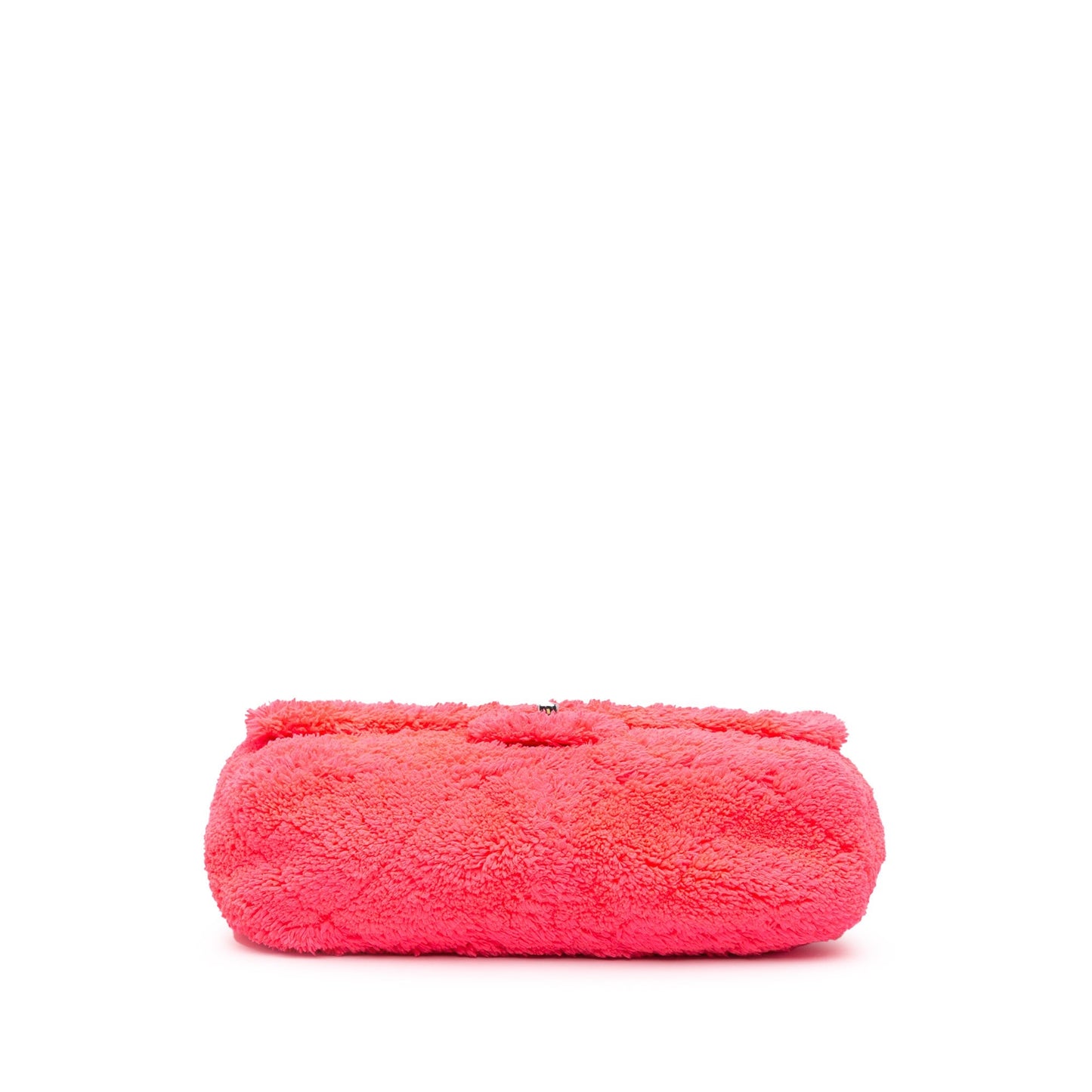 Pink Chanel Medium Quilted Terry Cloth Coco Beach Flap Shoulder Bag