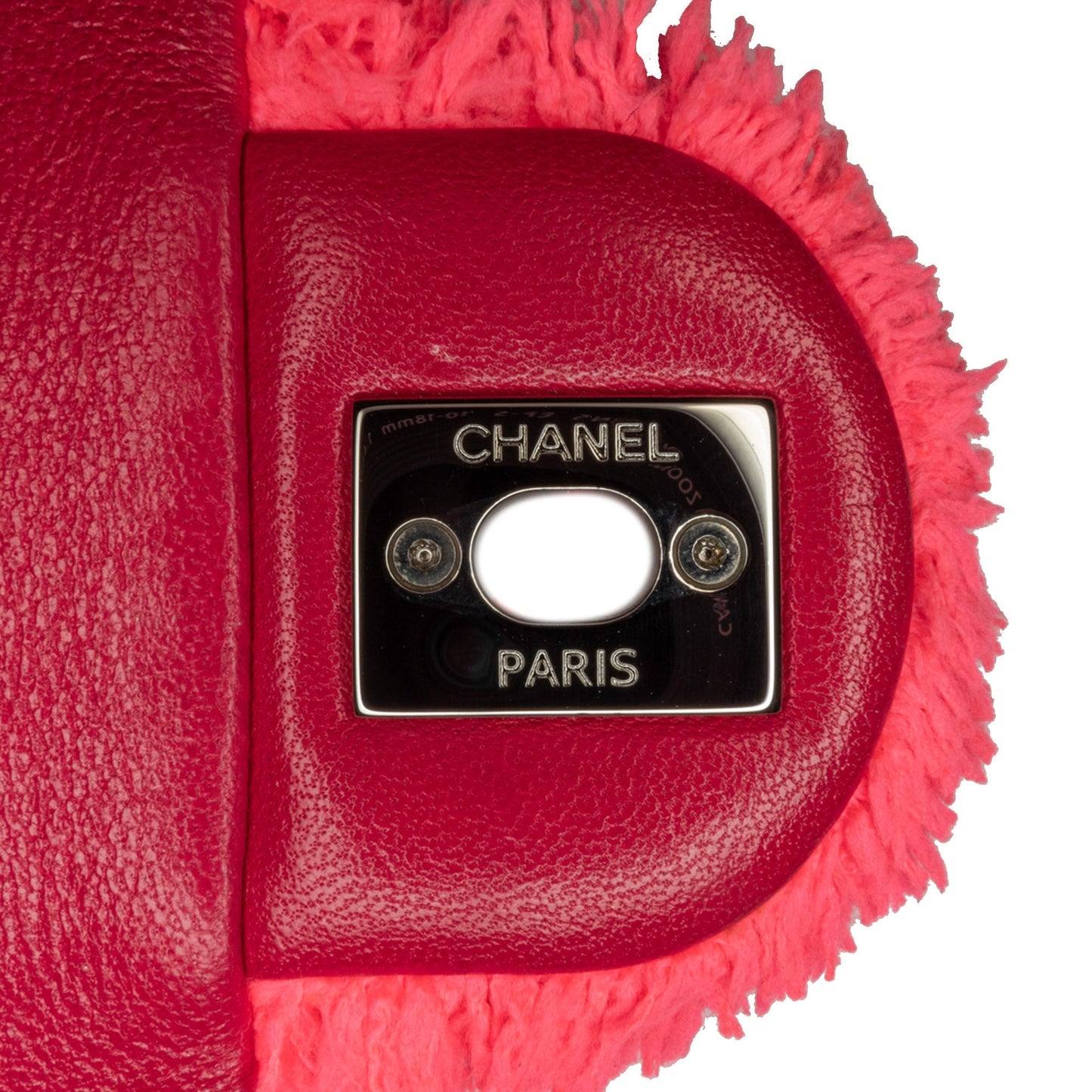 Pink Chanel Medium Quilted Terry Cloth Coco Beach Flap Shoulder Bag