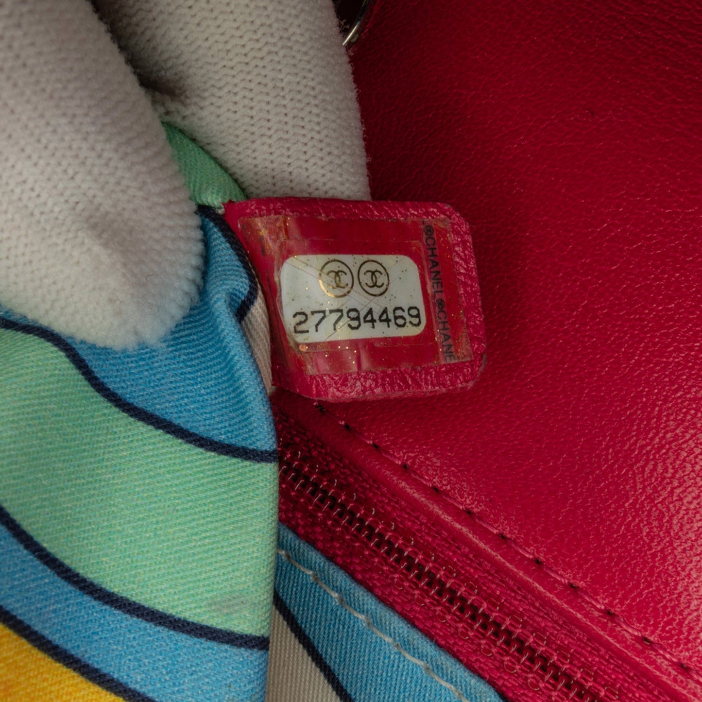 Pink Chanel Medium Quilted Terry Cloth Coco Beach Flap Shoulder Bag