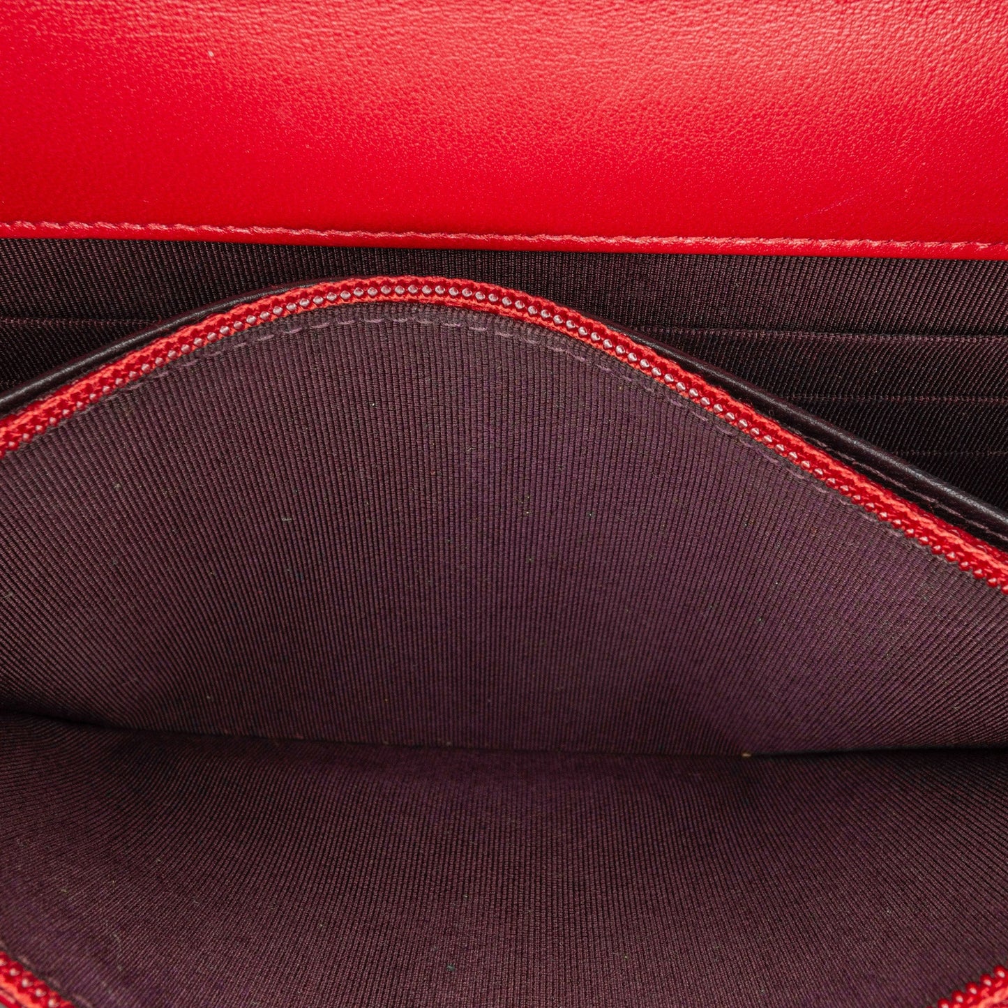 Red Chanel Lambskin Elegant CC Wallet On Chain Crossbody Bag