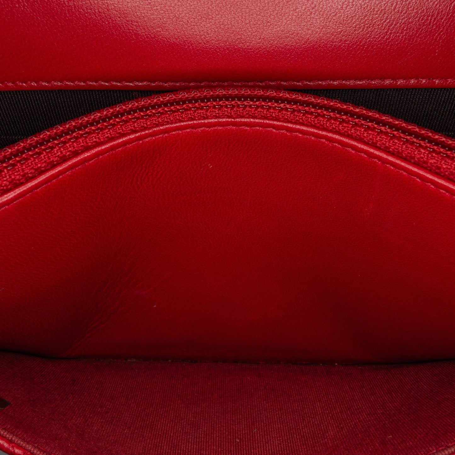 Red Chanel Lambskin Elegant CC Wallet On Chain Crossbody Bag