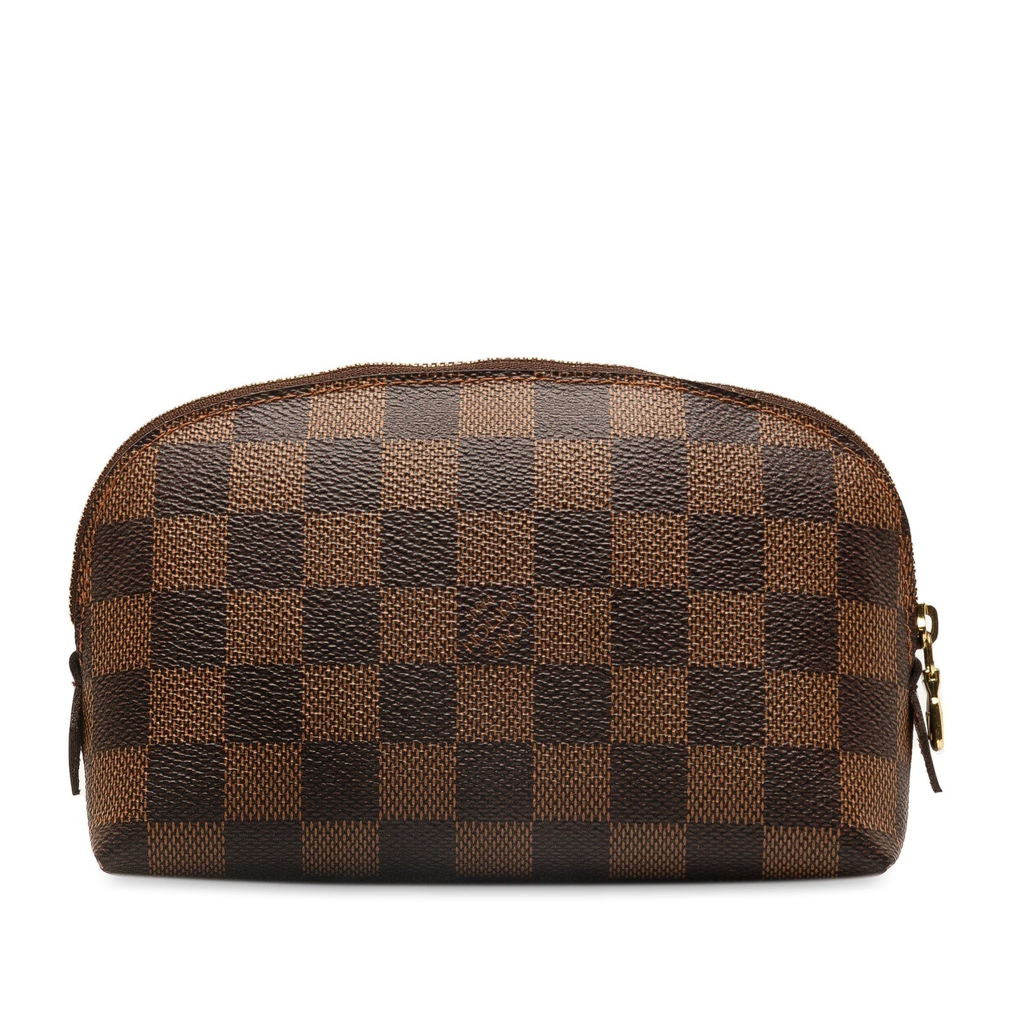 Brown Louis Vuitton Damier Ebene Cosmetic Pouch Clutch Bag