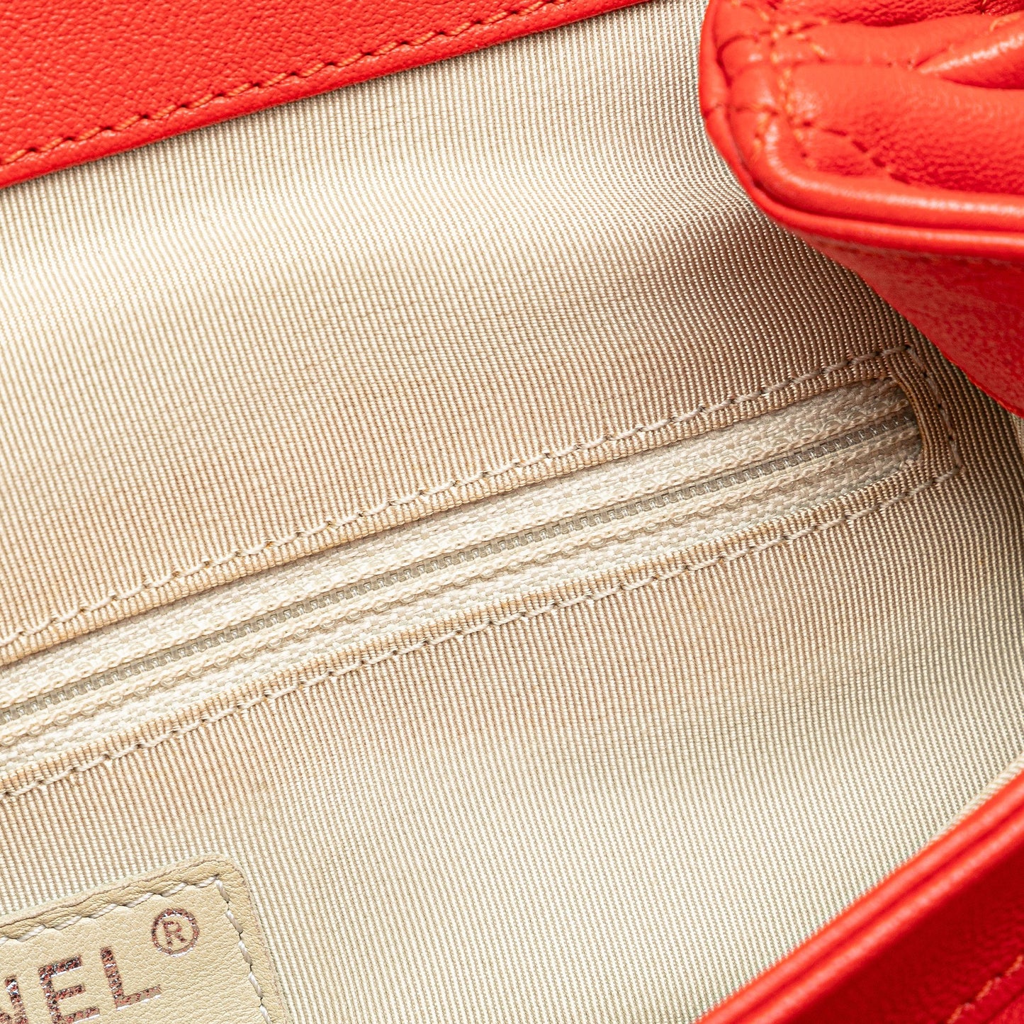 Red Chanel Large Quilted Lambskin Chain Around Flap Crossbody Bag