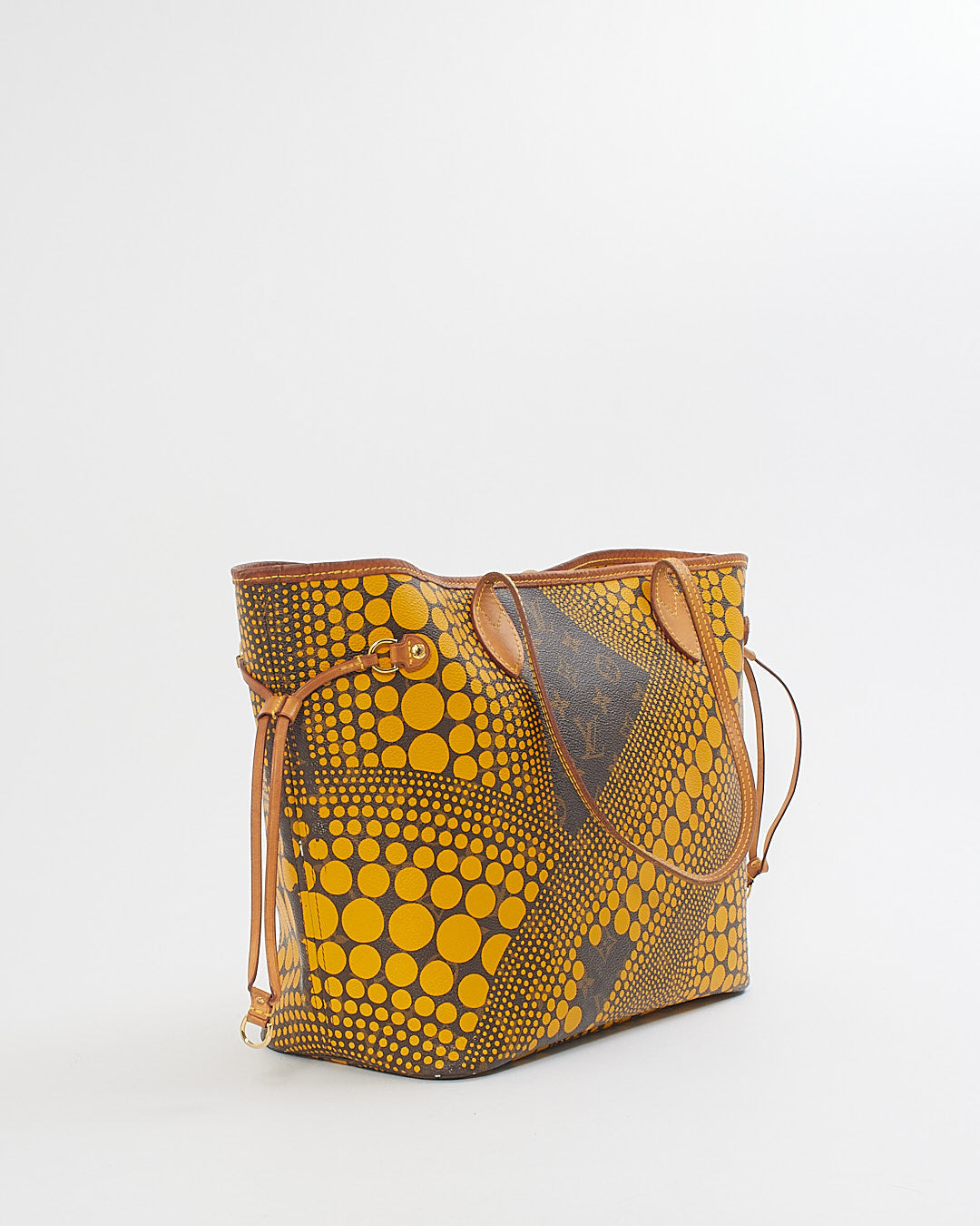 Louis Vuitton x Yayoi Kusama Yellow Monogram Waves Neverfull MM Tote