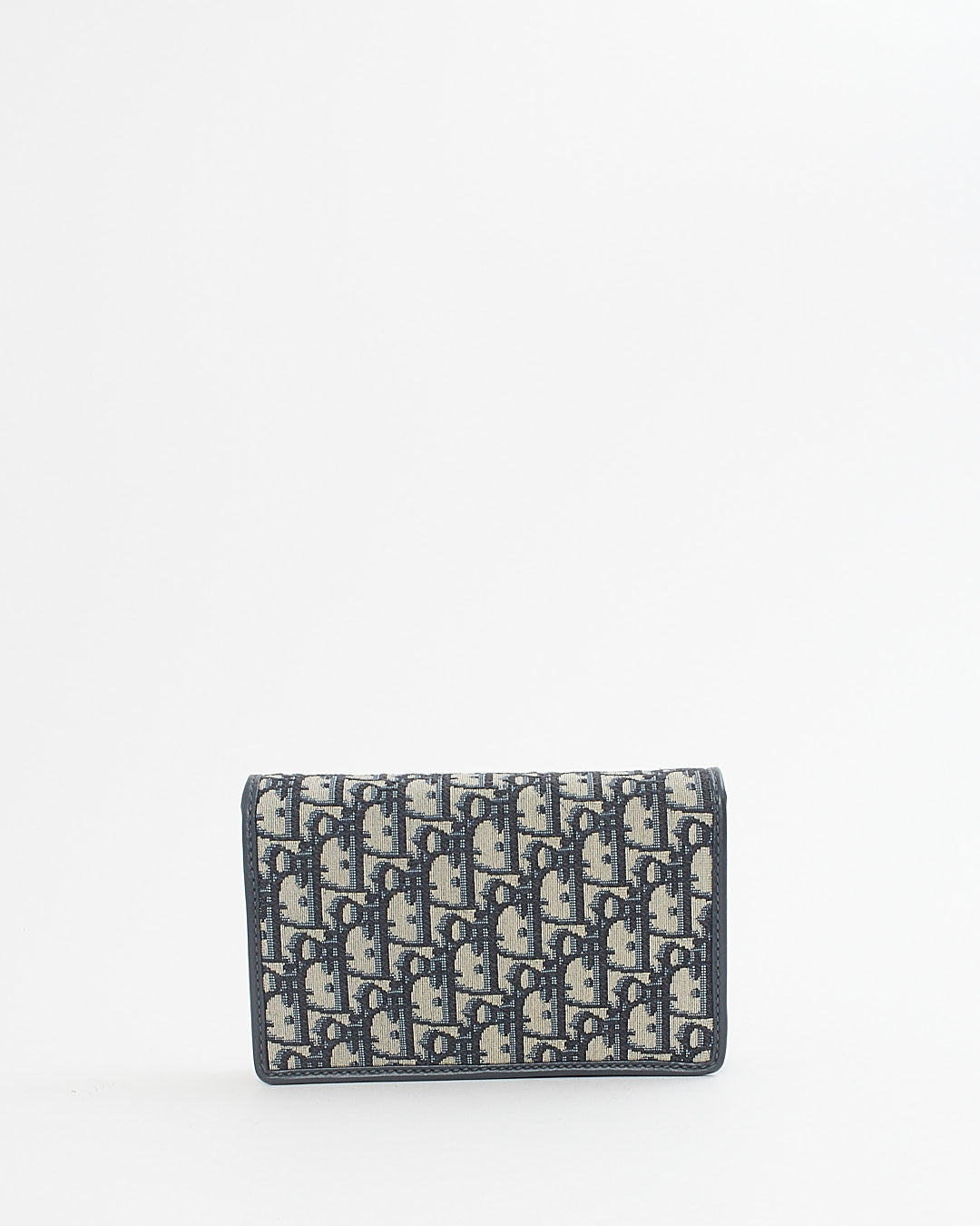Dior Blue Oblique Canvas DiorAddict Wallet on Chain