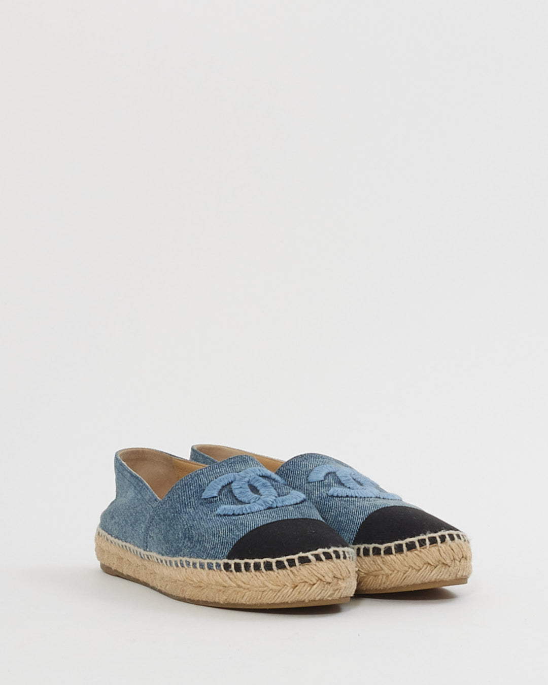 Chanel Blue Denim Blue Espadrilles- 39