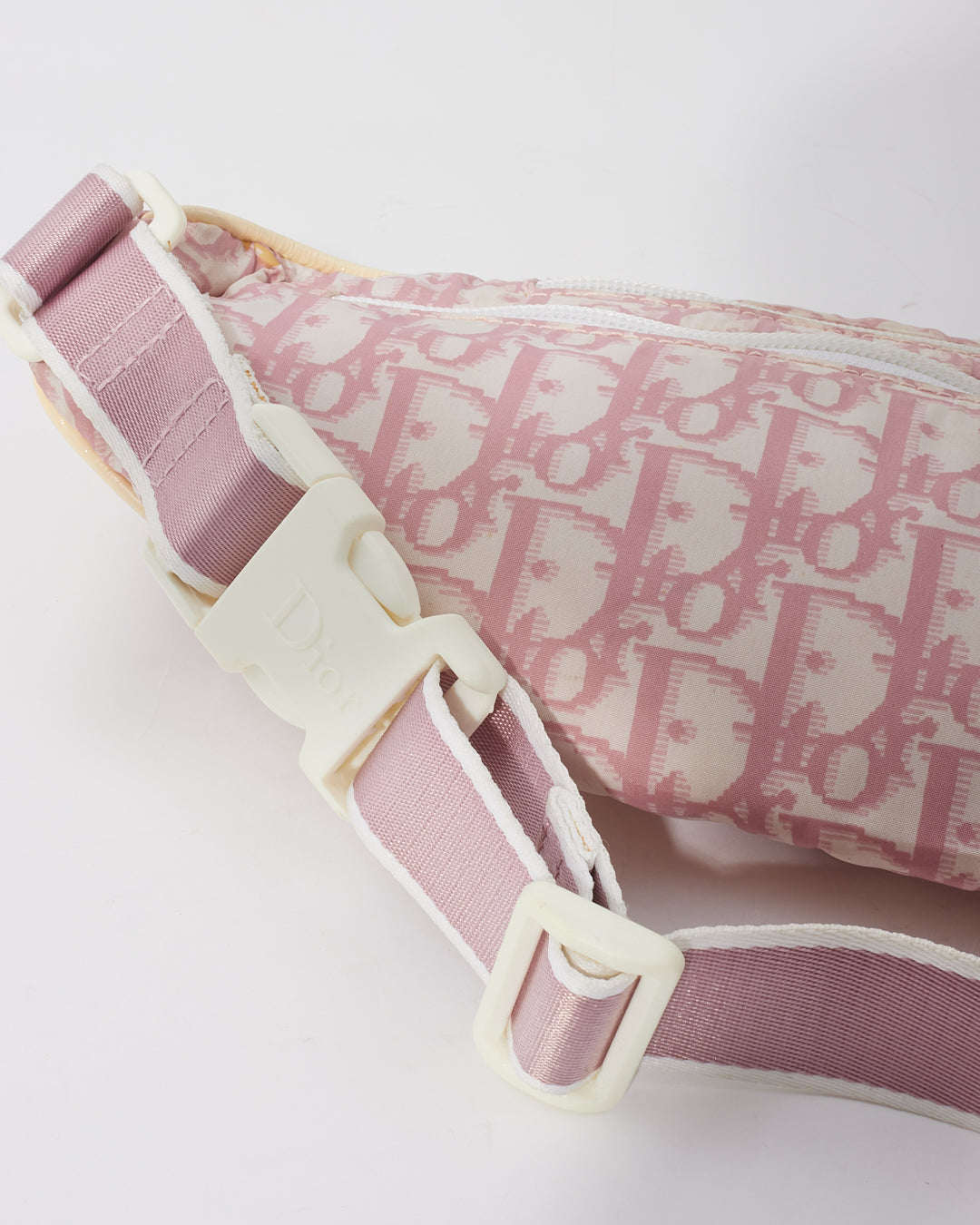 Dior Pink Coated Canvas Diorissimo Girly Bum Bag