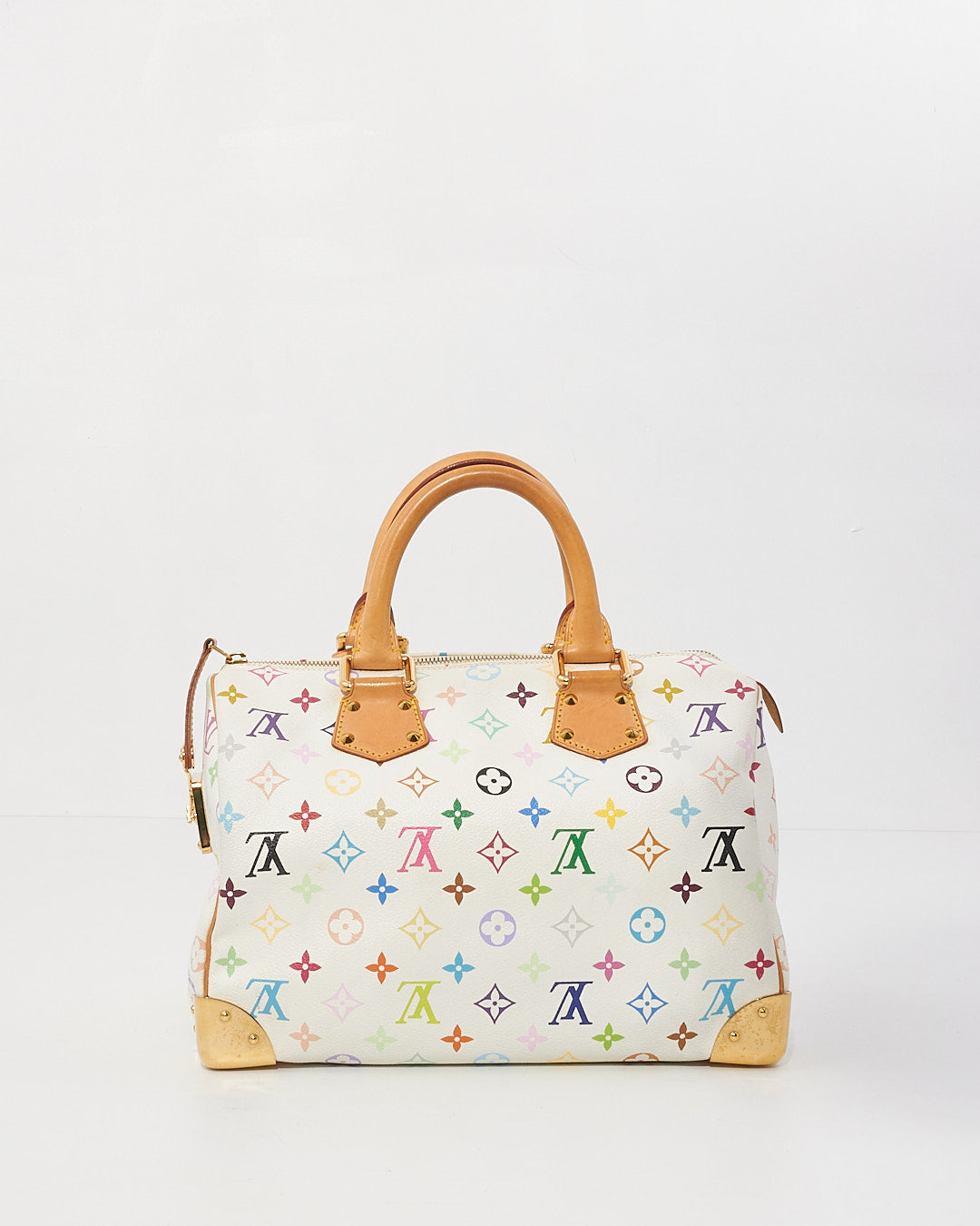 Louis Vuitton White/ Multi Monogram Speedy 30