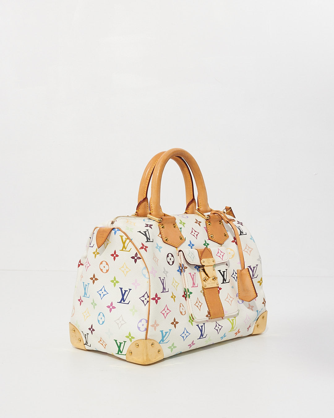 Louis Vuitton White/ Multi Monogram Speedy 30