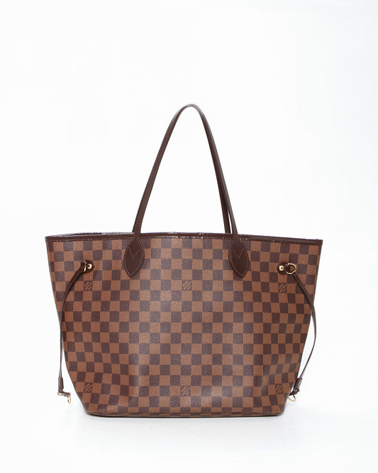 Louis Vuitton Damier Ebene Canvas Neverful MM Tote Bag