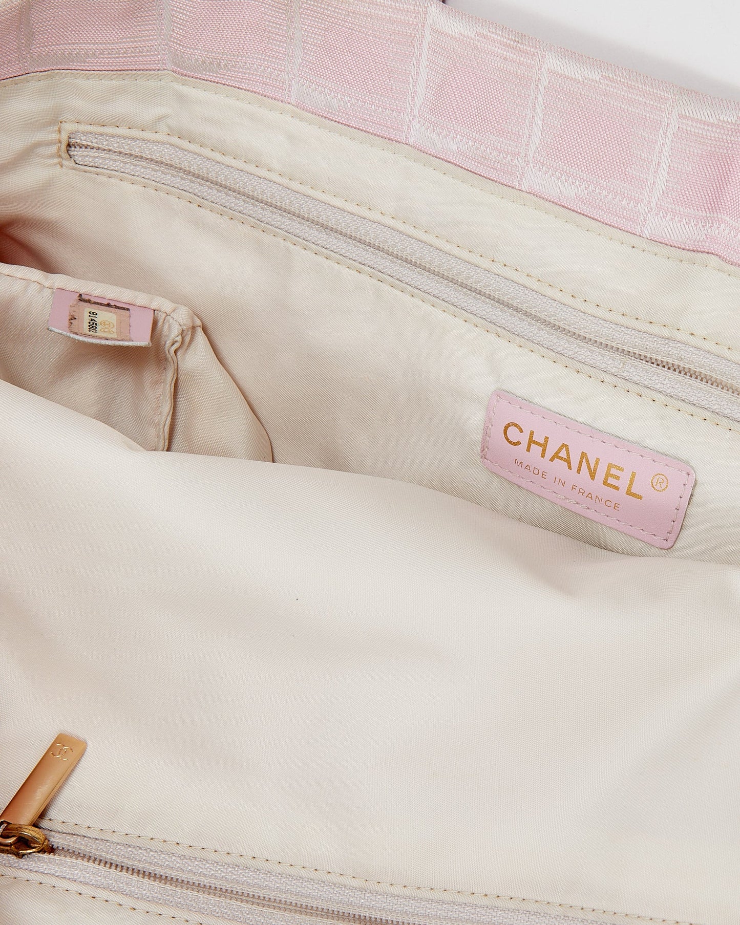Chanel Pink Nylon New Travel Line Tote Bag