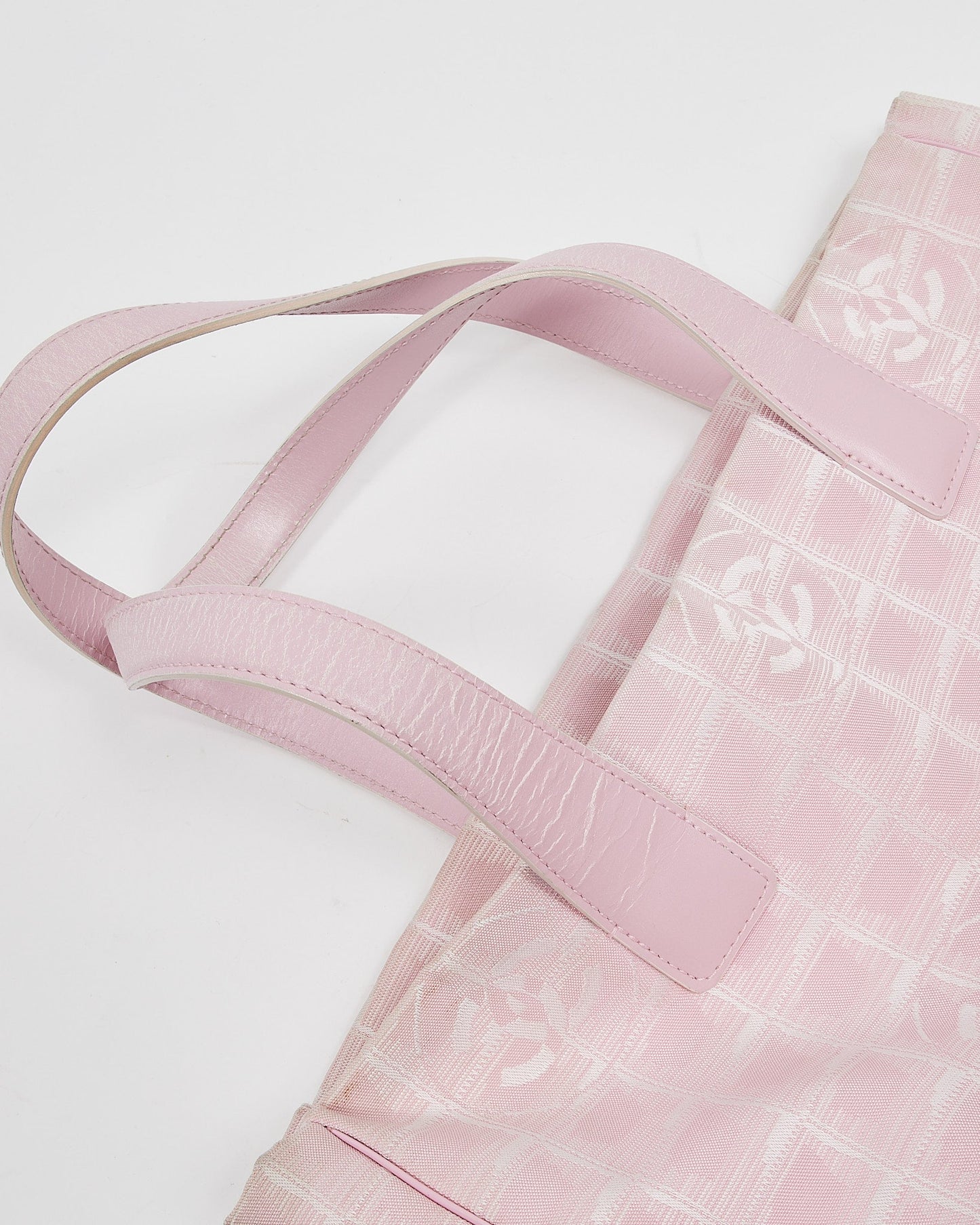 Chanel Pink Nylon New Travel Line Tote Bag