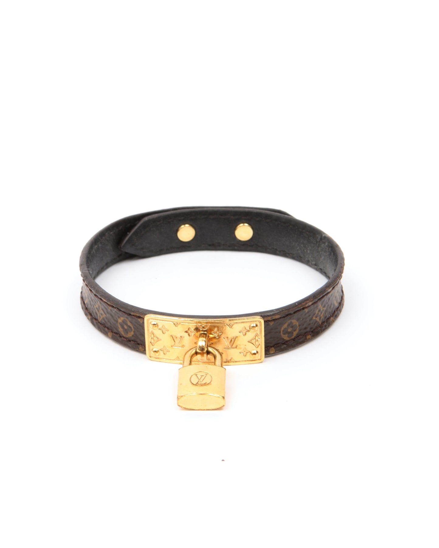 Louis Vuitton Monogram Lock Me Gold Bracelet