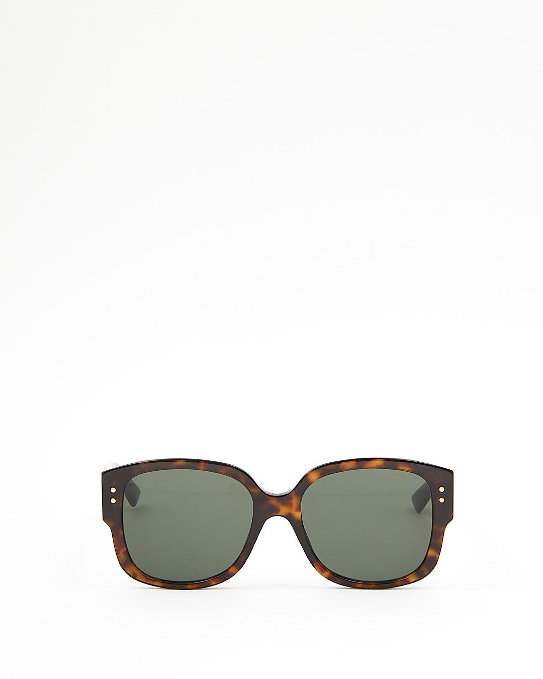 Dior Brown Tortoise Cannage Studded LadyDiorStuds Sunglasses