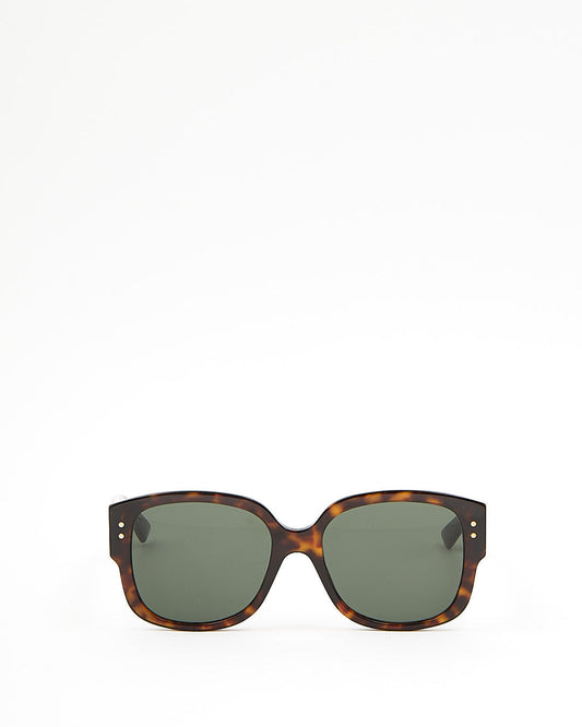 Dior Brown Tortoise Cannage Studded LadyDiorStuds Sunglasses