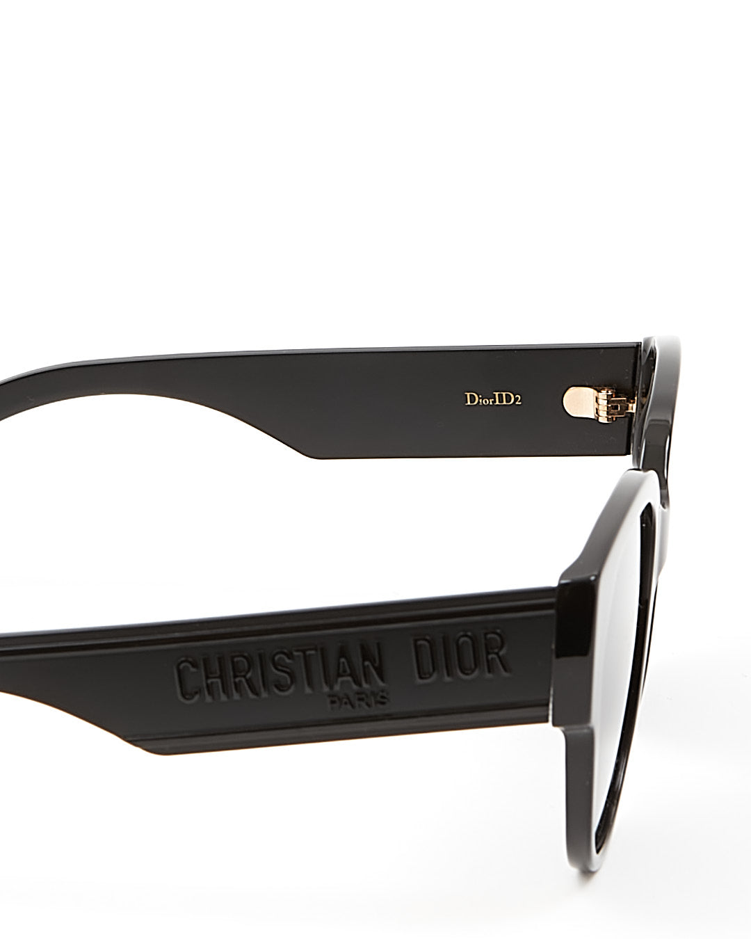 Dior Black Christian Dior Logo Cat Eye DiorID2 Sunglasses