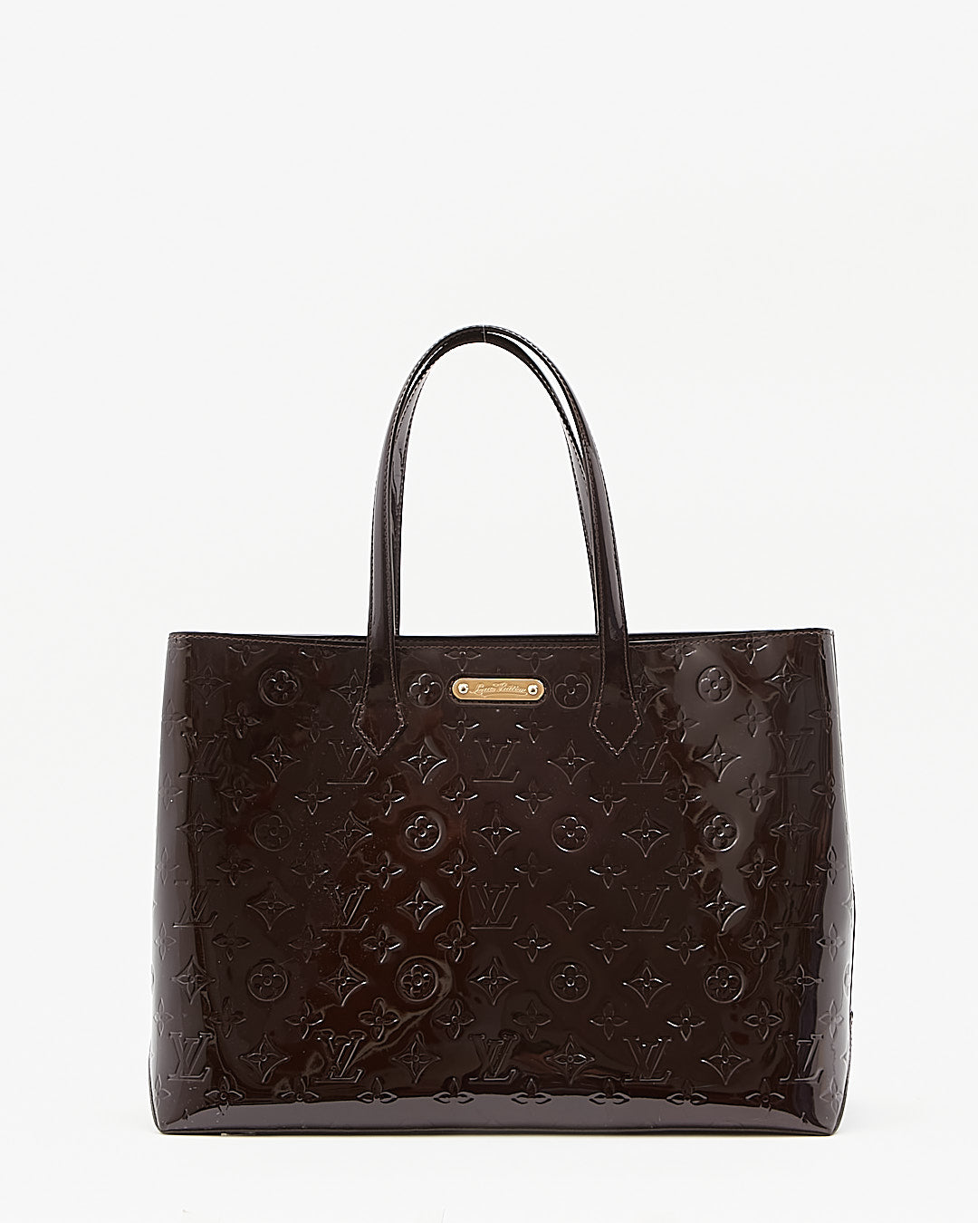 Louis Vuitton Amarante Monogram Vernis Wilshire MM Tote Bag