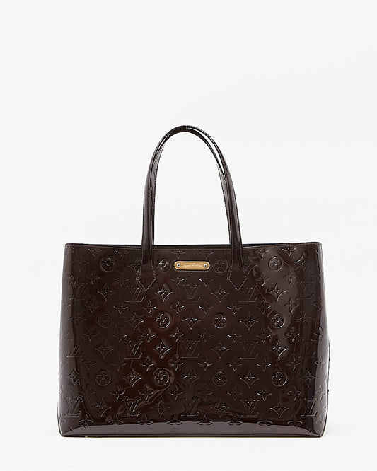 Louis Vuitton Amarante Monogram Vernis Wilshire MM Tote Bag