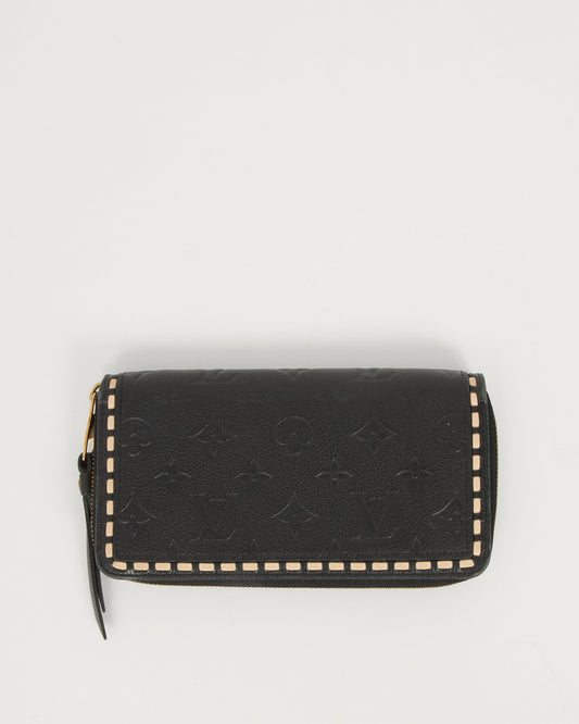 Louis Vuitton Black Empreinte Monogram Zippy Wallet