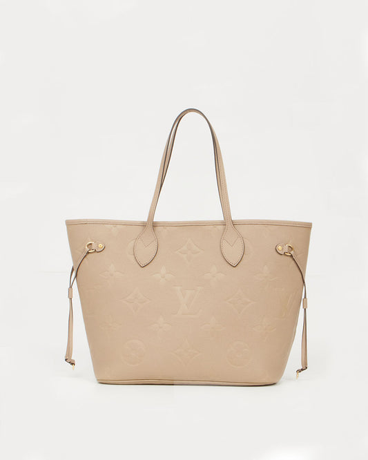 Louis Vuitton Monogram Empreinte Giant Neverfull MM Tote Bag