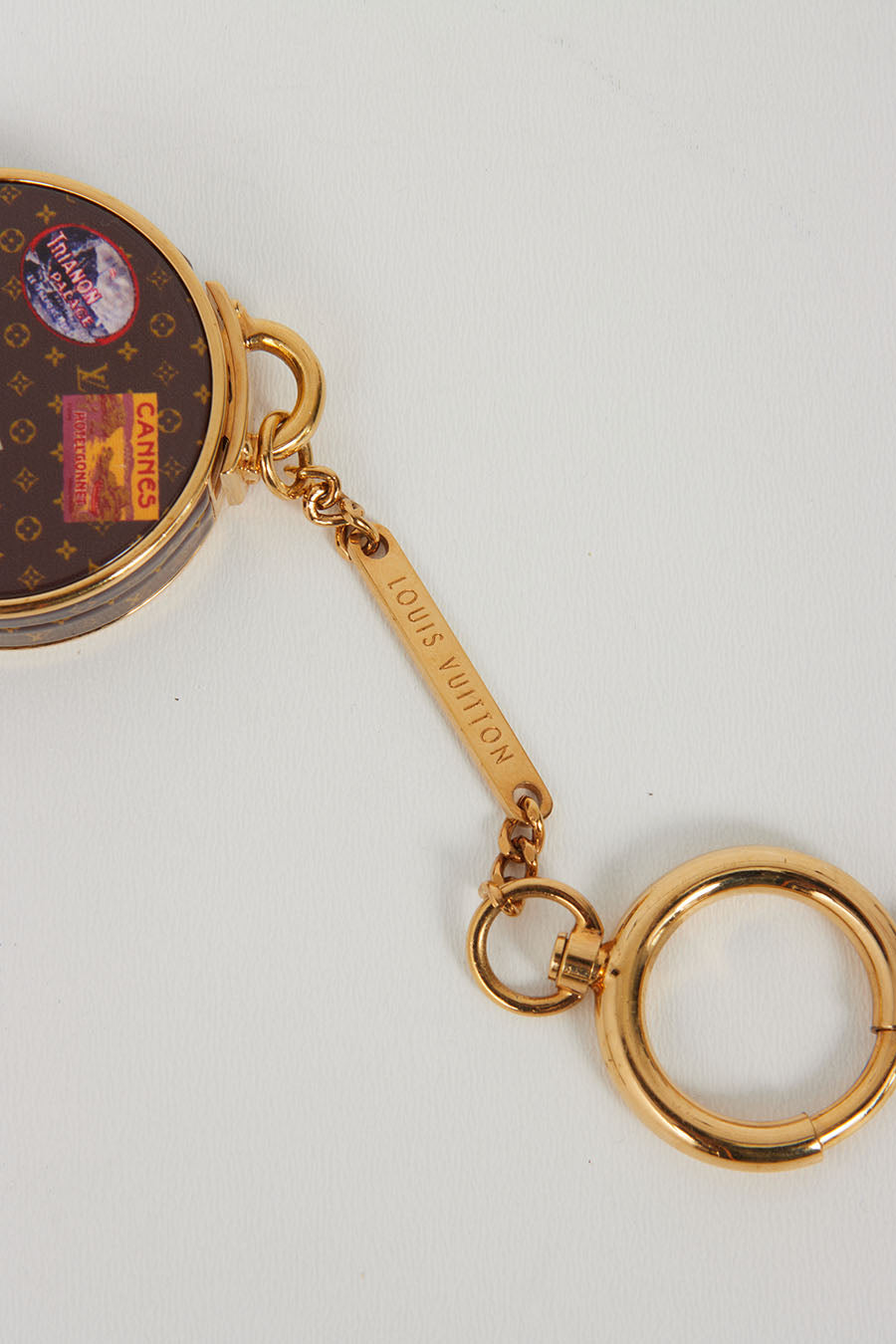 Louis Vuitton Monogram Plastic Micro Boîte Chapeau Mirror Key Charm