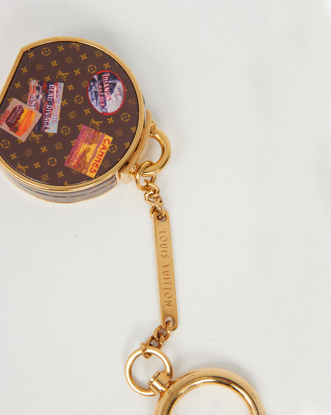 Louis Vuitton Monogram Plastic Micro Boîte Chapeau Mirror Key Charm