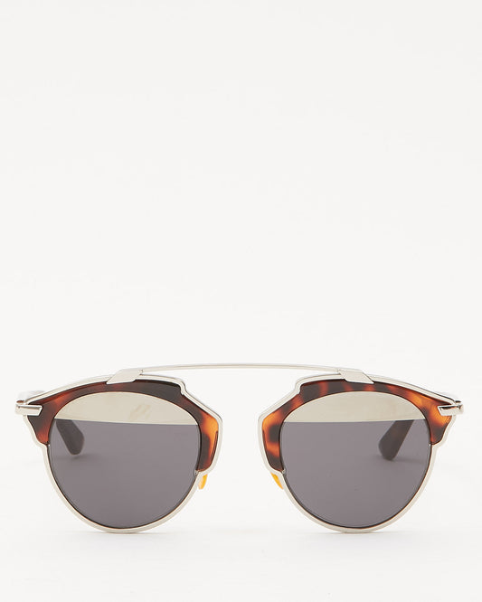Dior Brown/ Silver So Real Sunglasses