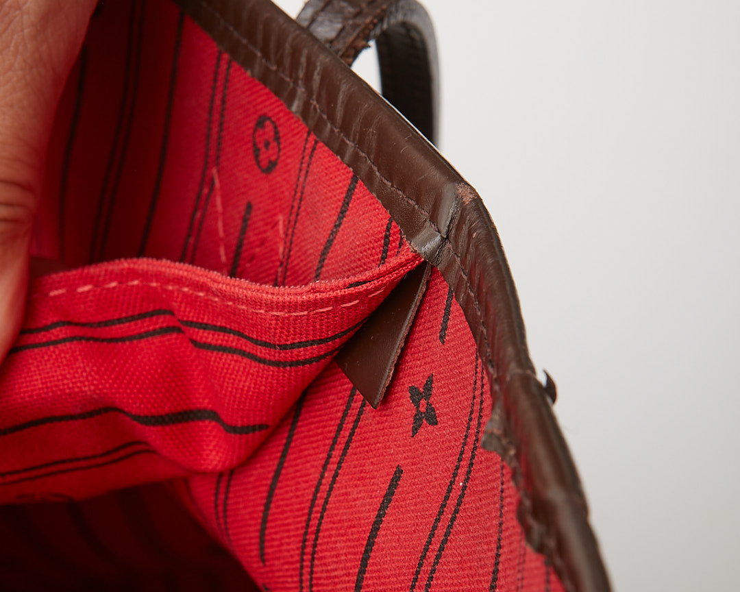 Louis Vuitton Damier Ebene Canvas Neverfull MM Tote Bag