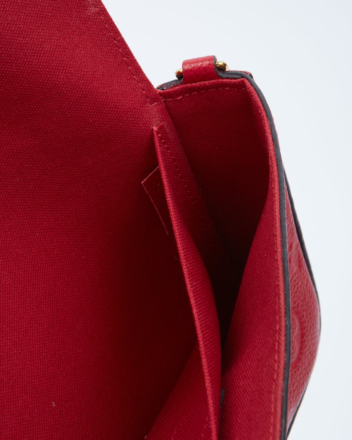 Louis Vuitton Red Monogram Empreinte Felicie Chain Shoulder Bag