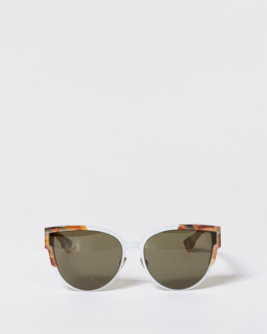 Dior Silver/Brown Tortoise Frame Cat Eye WildlyDior Sunglasses