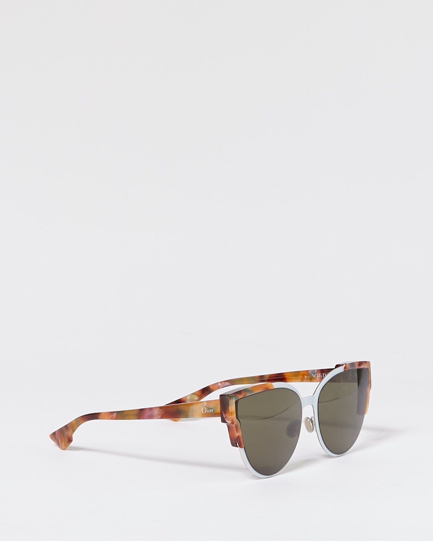 Dior Silver/Brown Tortoise Frame Cat Eye WildlyDior Sunglasses