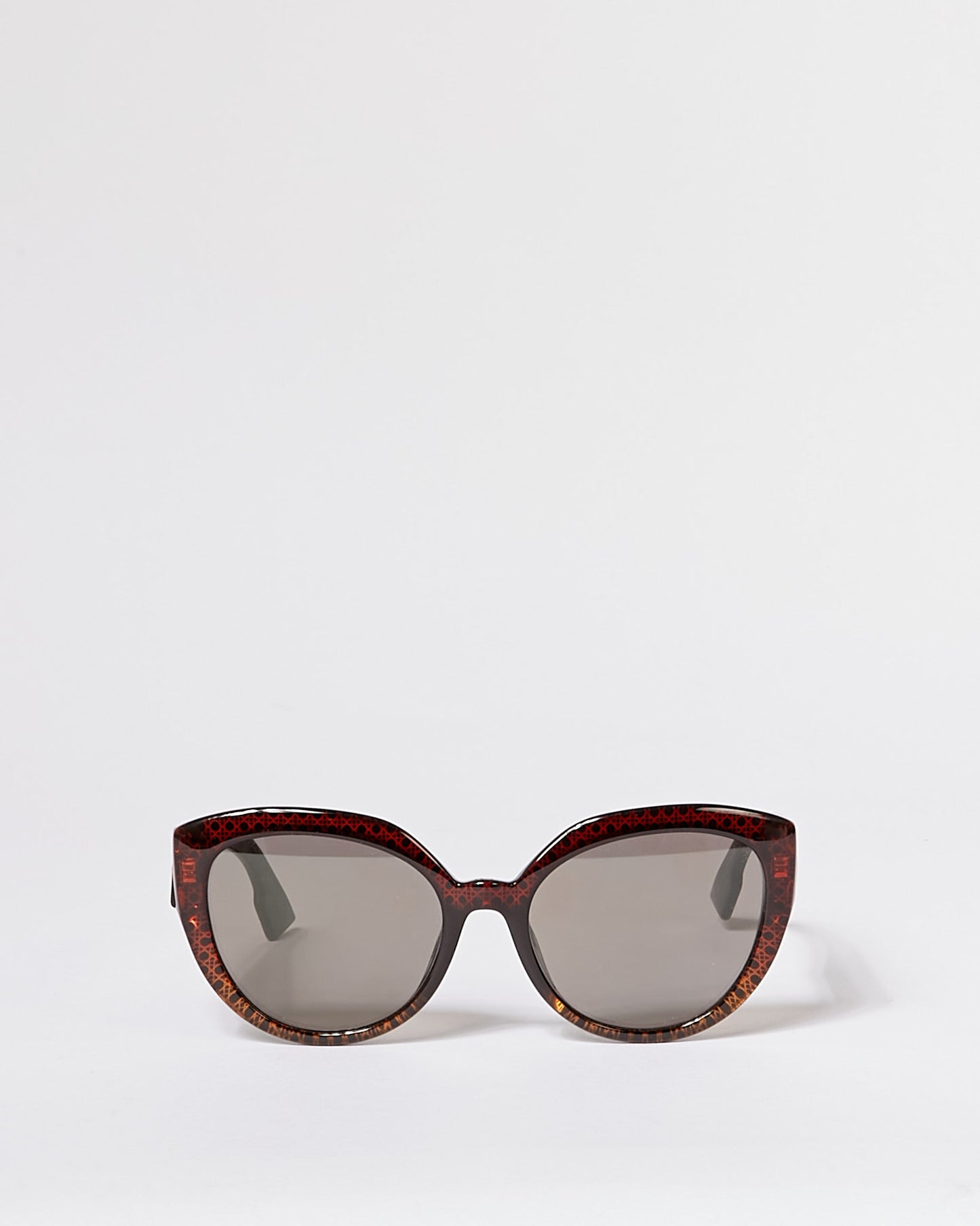 Dior Brown Cannage Cat Eye DDiorF Sunglasses