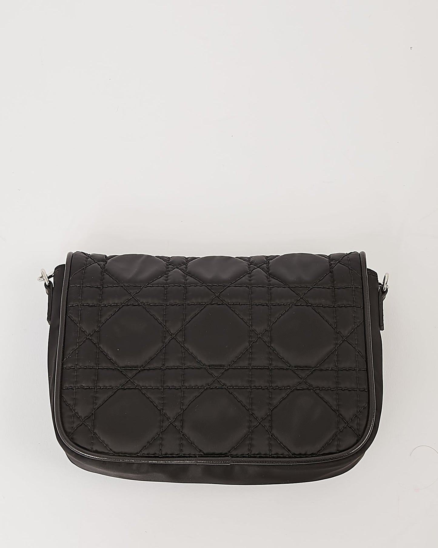 Dior Black Satin Cannage Crossbody Bag