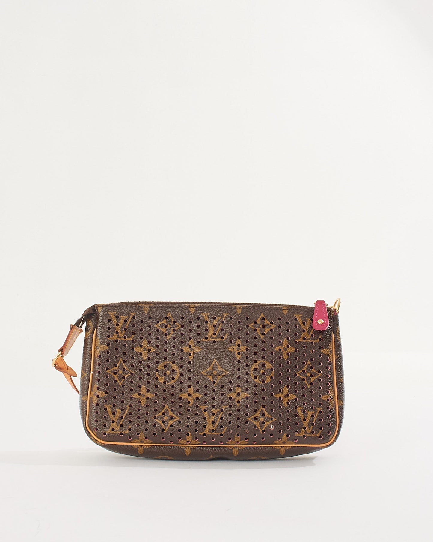 Louis Vuitton Fuchsia Monogram Perforated Pochette Accessories Bag