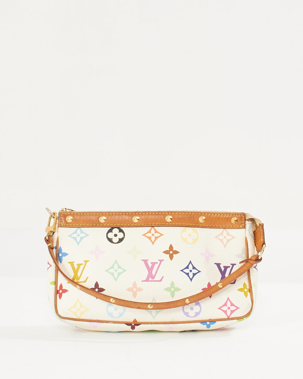 Louis Vuitton White Monogram Multicolore Canvas Pochette Accessoires