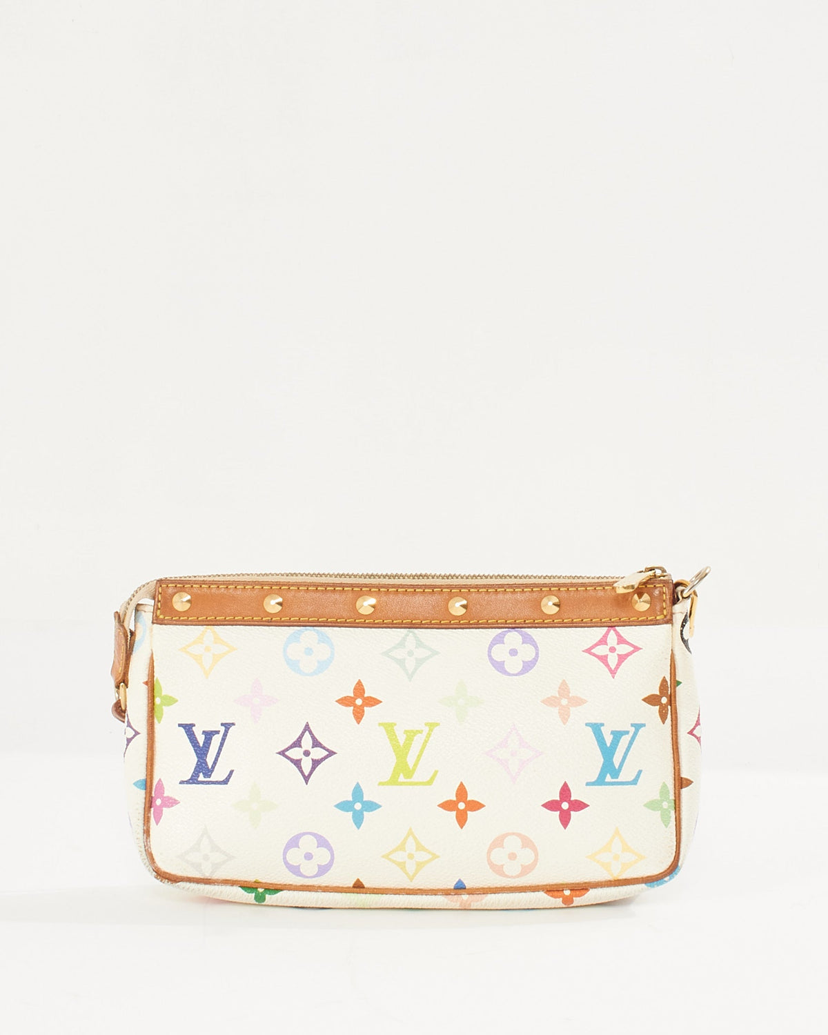 Louis Vuitton White Monogram Multicolore Canvas Pochette Accessoires