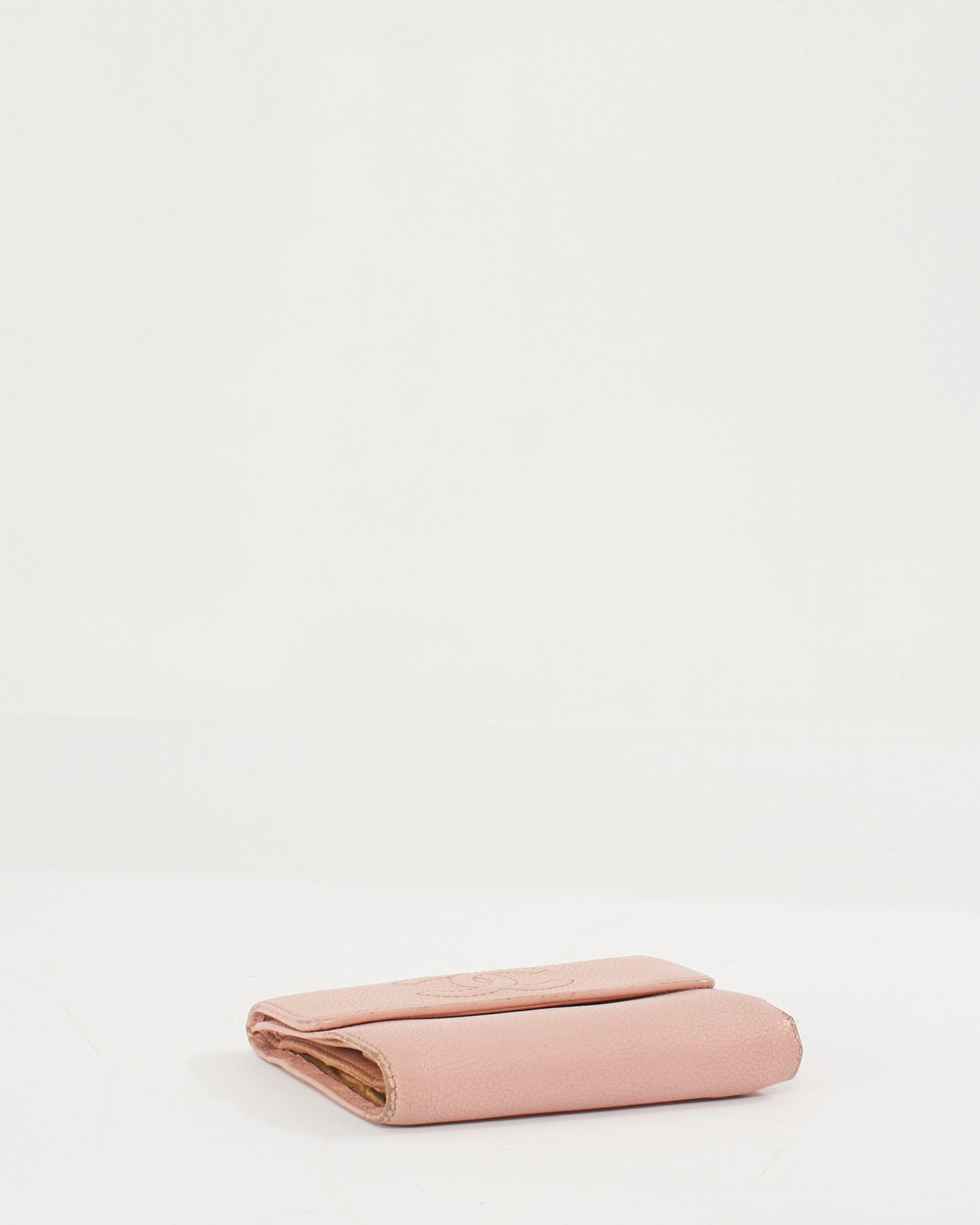 Chanel Pink Caviar Timeless CC Compact Wallet