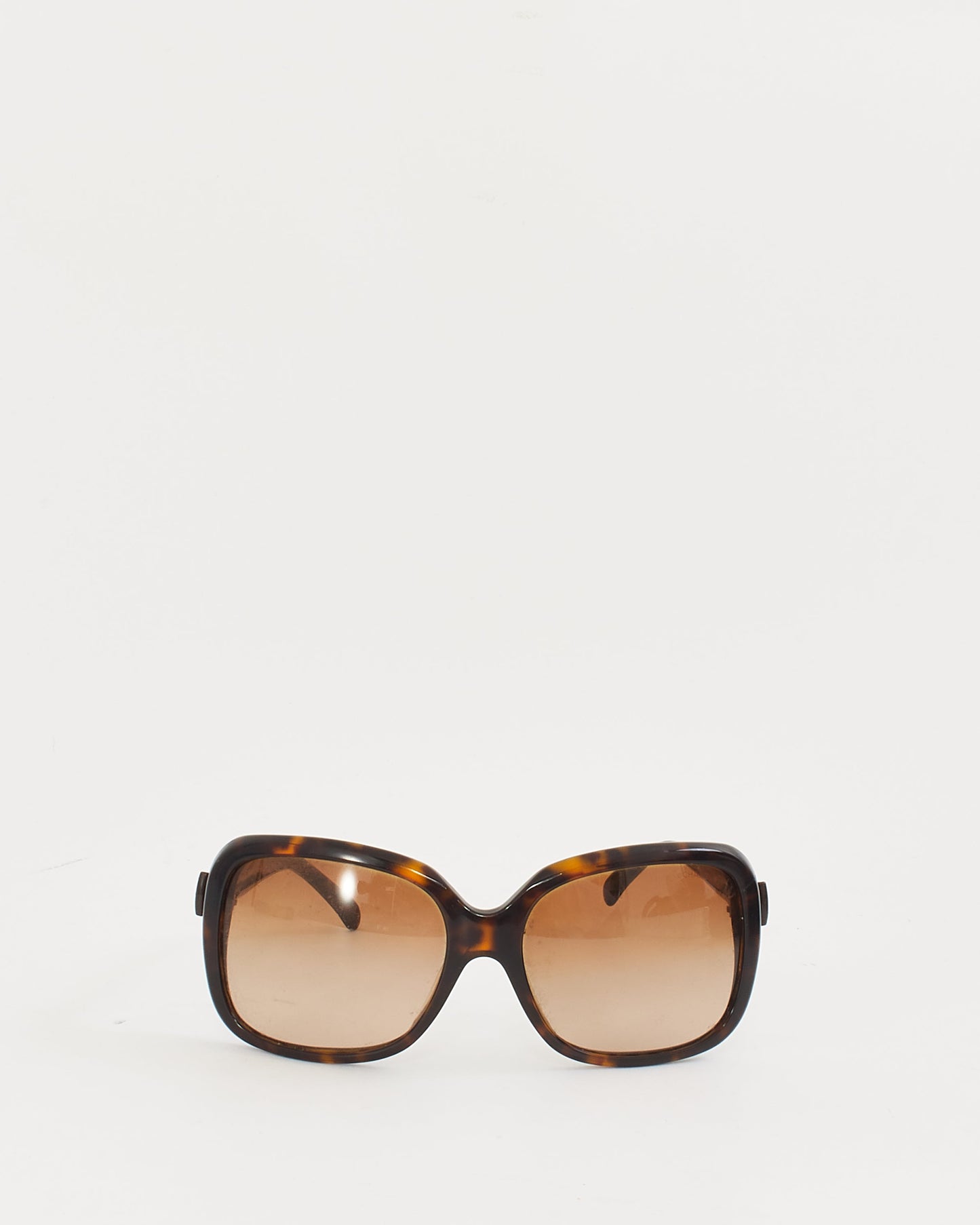 Chanel Brown Tortoise 5171 Ribbon Bow Oversized Sunglasses